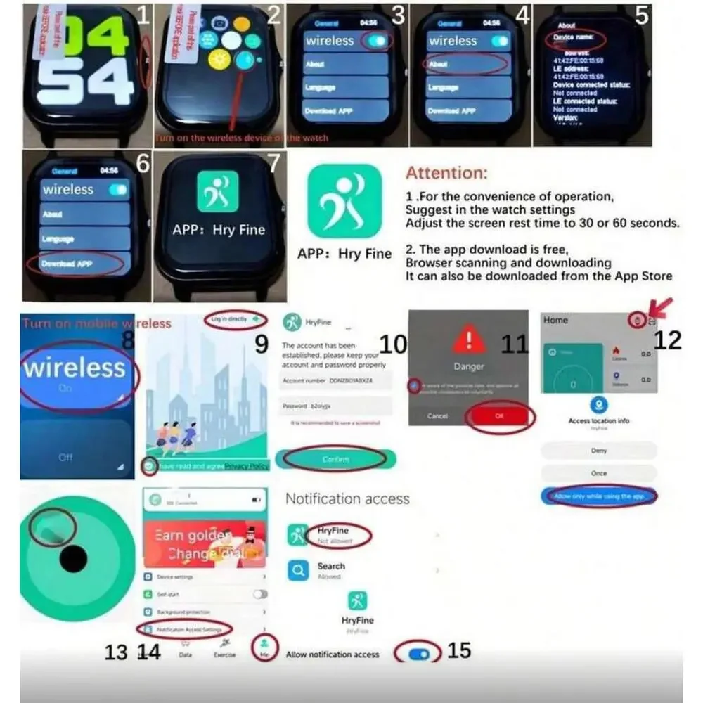 N/A black smartwatch
